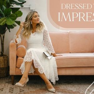 NEW White Lace Ivy City Co Dress